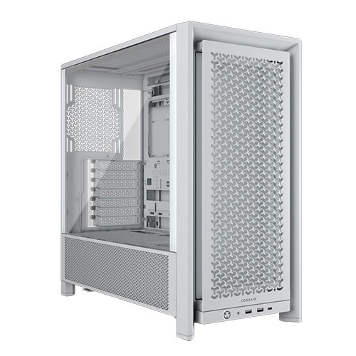 Corsair FRAME 4000D Modular Gaming Case w/ Glass Side, E-ATX, No Fans, InfiniRail Fan Mounting, USB-C, Asus BTF Compatible, White Corsair FRAME 4000D Modular Gaming Case w/ Glass Side, E-ATX, No Fans, InfiniRail Fan Mounting, USB-C, Asus BTF Compatible, White